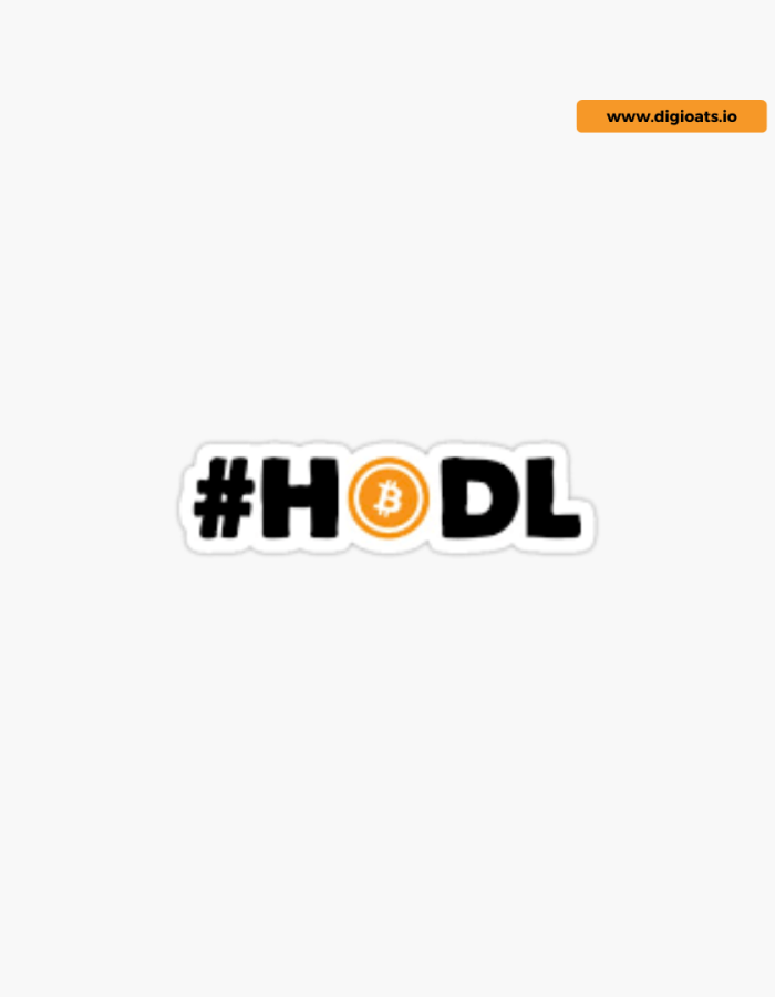 #HODL Laptop Sticker