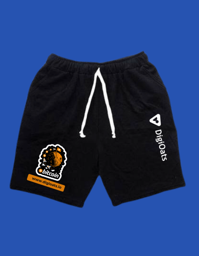 Black DigiOats Shorts