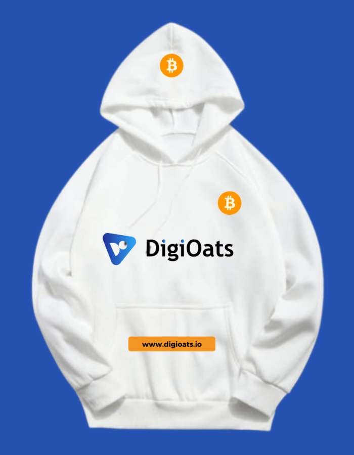 White DigiOats Hoodie